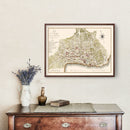 Vintage Map of Asuncion, Paraguay 1809