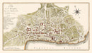 Vintage Map of Asuncion, Paraguay 1809