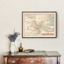Vintage Map of Shanghai, China 1932