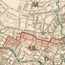Vintage Map of Shanghai, China 1932