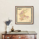 Vintage Zacatecas, Mexico Map 1897