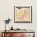 Vintage Campeche, Mexico Map 1897