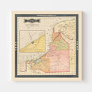 Vintage Campeche, Mexico Map 1897
