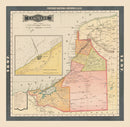 Vintage Campeche, Mexico Map 1897