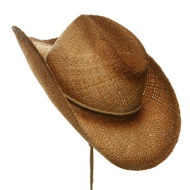 Outback Tea Stained Raffia Straw Hat