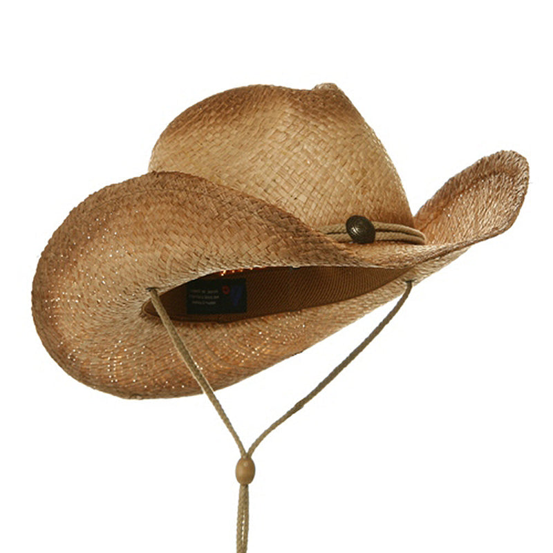 Outback Tea Stained Raffia Straw Hat