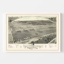 Vintage Camp Framingham, MA Map 1885
