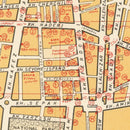 Vintage Map of Tehran, Iran 1961