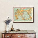 Vintage Japanese Manga Pictorial Map 1933