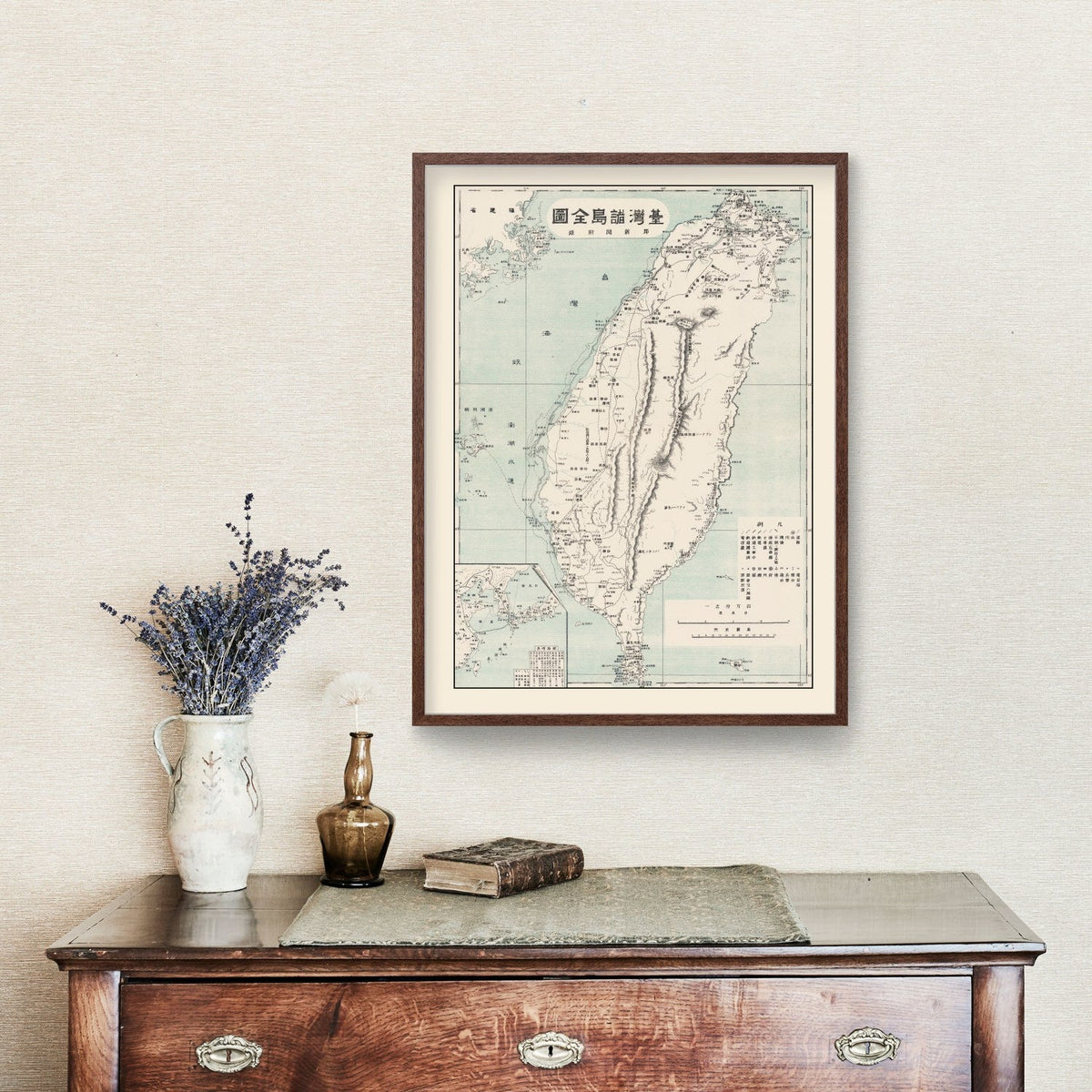 Vintage Taiwan Map 1895, photo 3 of 5
