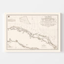 Vintage Map of Cuba 1836