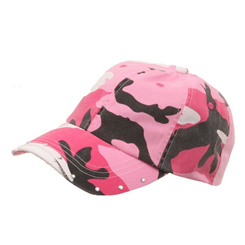 Rhinestone Washed Cotton Cap