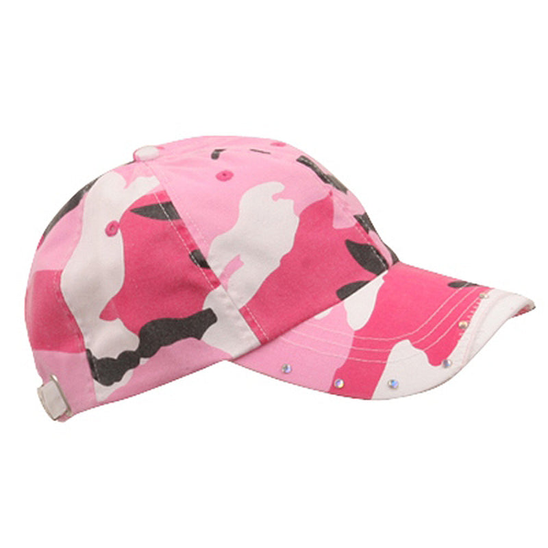 Rhinestone Washed Cotton Cap