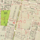 Vintage Map of Taipei, Taiwan 1957