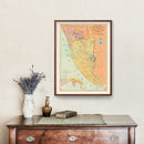Vintage Malabar, India Map 1892