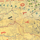 Vintage Malabar, India Map 1892