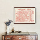 Vintage Goldfield, NV Mining Claims Map 1906