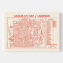Vintage Goldfield, NV Mining Claims Map 1906