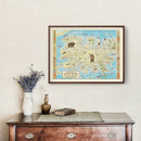 Vintage Kodiak Island Map 1948