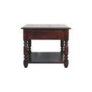 Turned Legs Drawer Table by HouseOfZazla