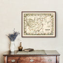 Vintage Pictorial Map of China 1932