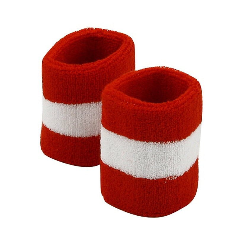 Terry Stripe Wristband Pair