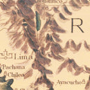 Vintage Pictorial Map of Peru 1597