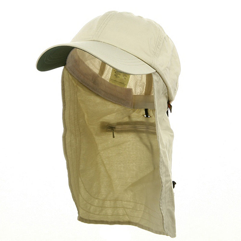 UV 45+ Zipper Flap Hats