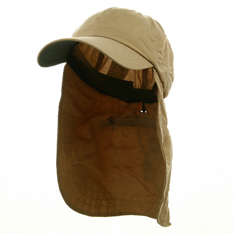 UV 45+ Zipper Flap Hats