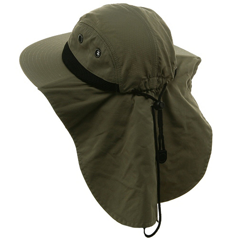 UV 4 Panel Large Bill Flap Hat