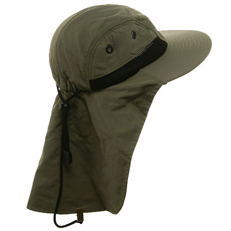 UV 4 Panel Large Bill Flap Hat