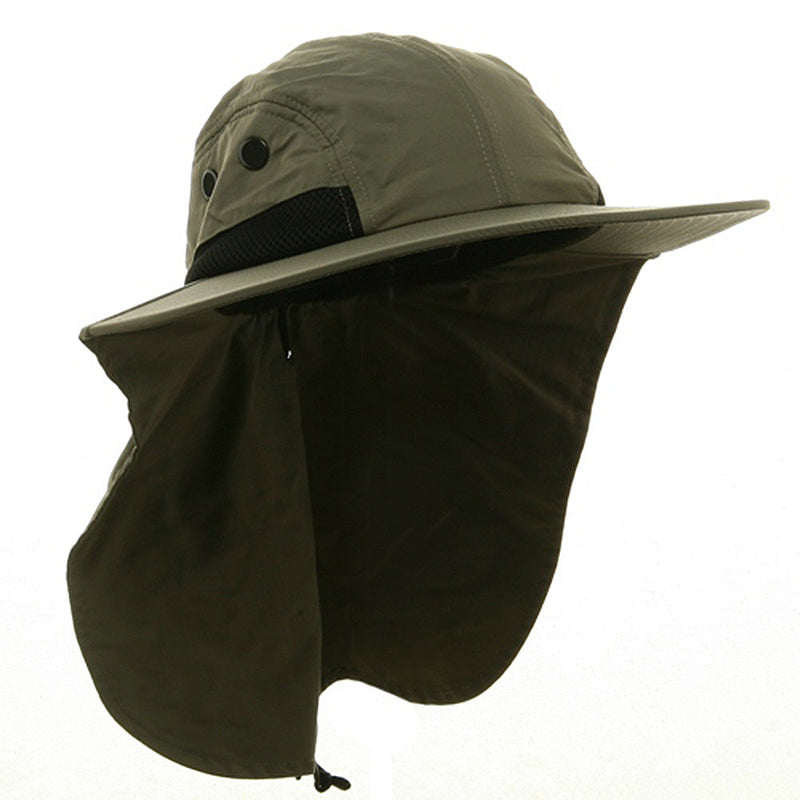 UV 4 Panel Large Bill Flap Hat