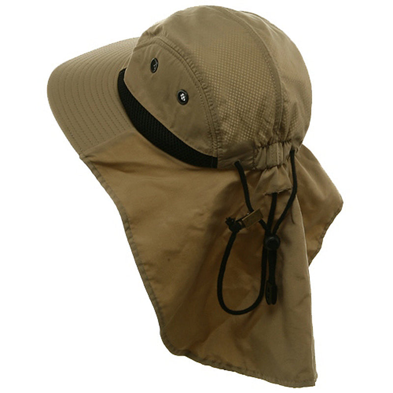 UV 4 Panel Large Bill Flap Hat