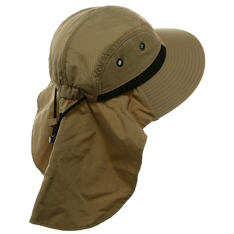 UV 4 Panel Large Bill Flap Hat