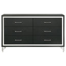 Malcolm - 6 Drawer Dresser Cabinet - Black