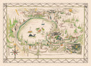 Vintage Tenaya Lake Map 1950
