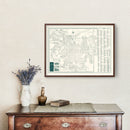 Vintage Map of Savannah, Georgia 1956