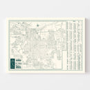 Vintage Map of Savannah, Georgia 1956