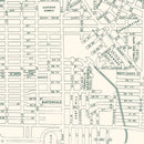 Vintage Map of Savannah, Georgia 1956
