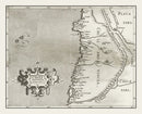 Vintage Map of Chile 1597