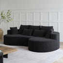Curved Oversized Sectional Sofa With Extra Deep Seat by HouseOfZazla