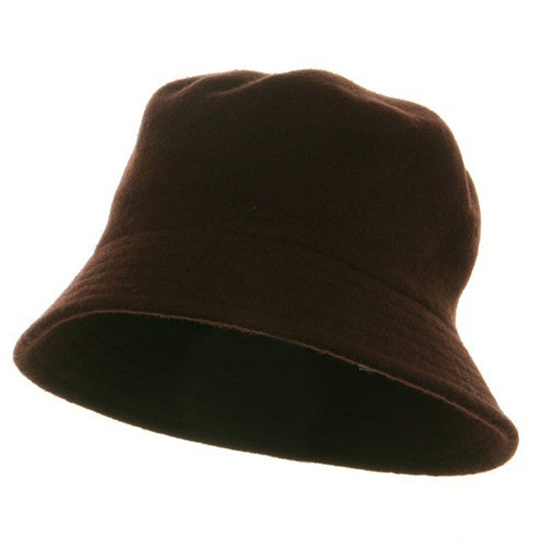 Wool Bucket Hat with Stitches