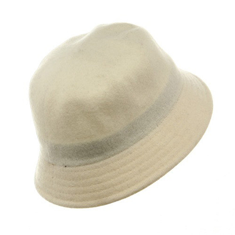 Wool Bucket Hat with Stitches