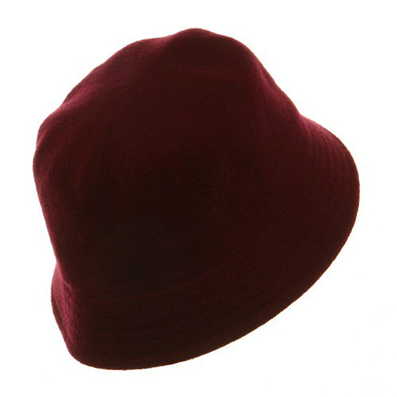 Wool Bucket Hat with Stitches