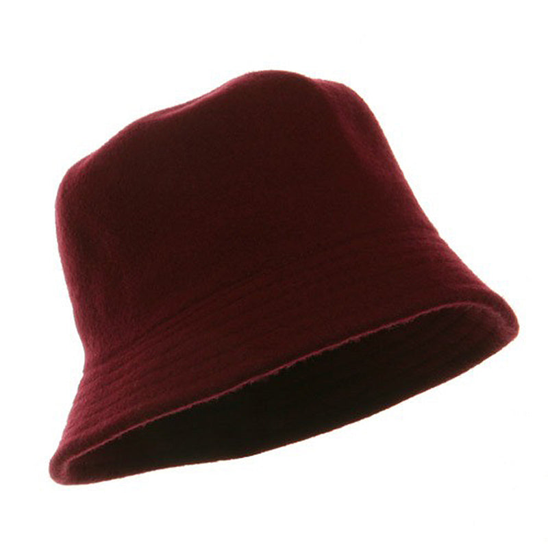 Wool Bucket Hat with Stitches