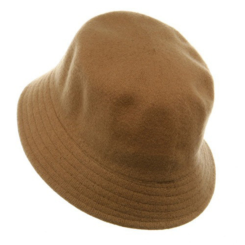 Wool Bucket Hat with Stitches
