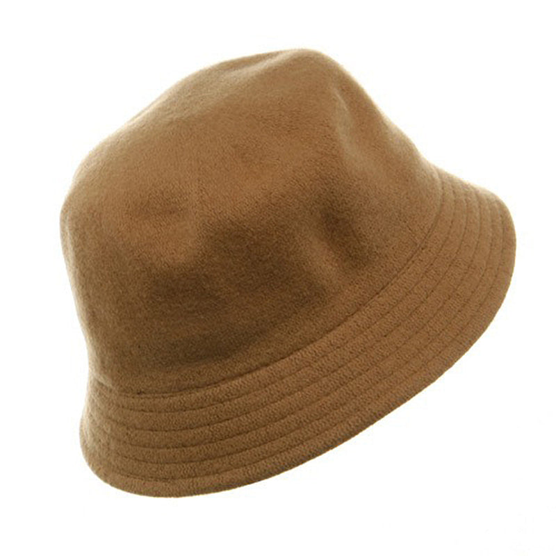 Wool Bucket Hat with Stitches