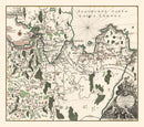 Vintage Lake Ladoga Map 1760