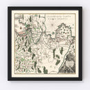 Vintage Lake Ladoga Map 1760