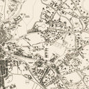 Vintage Map of Kuala Lumpur, Malaysia 1936